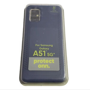 Onn Protect Samsung Galaxy A51 5G Cell Phone Case 8' Drop Protection Blue